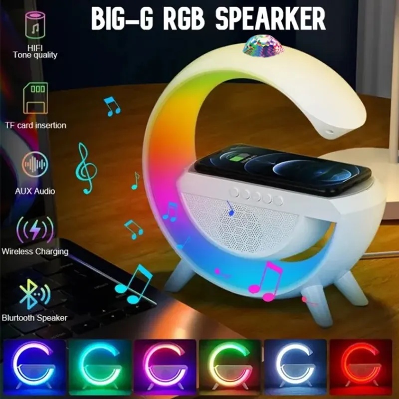 Bluetooth Smart Speaker Nirkabel Pengisian Suasana Lampu Stasiun Musik Langit Berbintang Lampu RGB K