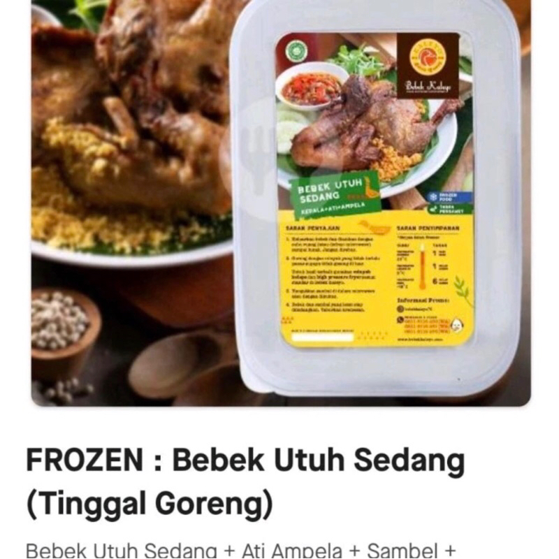 

BEBEK UTUH SEDANG TINGGAL GORENG + ATI AMPELA + SAMBEL