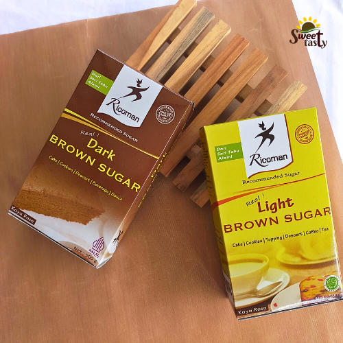 

Ricoman Light Brown Sugar -- Dark Brown Sugar 500 gram