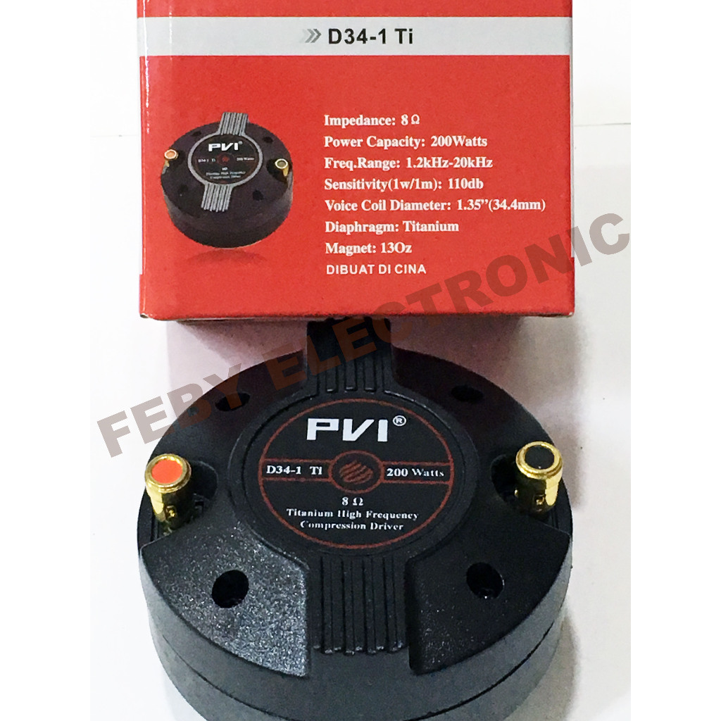 DRIVER TWEETER PVI D34-I Ti TWETER TWITER TWITTER HIGH HI D34 34.4 ORI