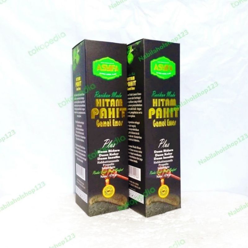 

paket 2 botol madu hitam pahit gamat emas