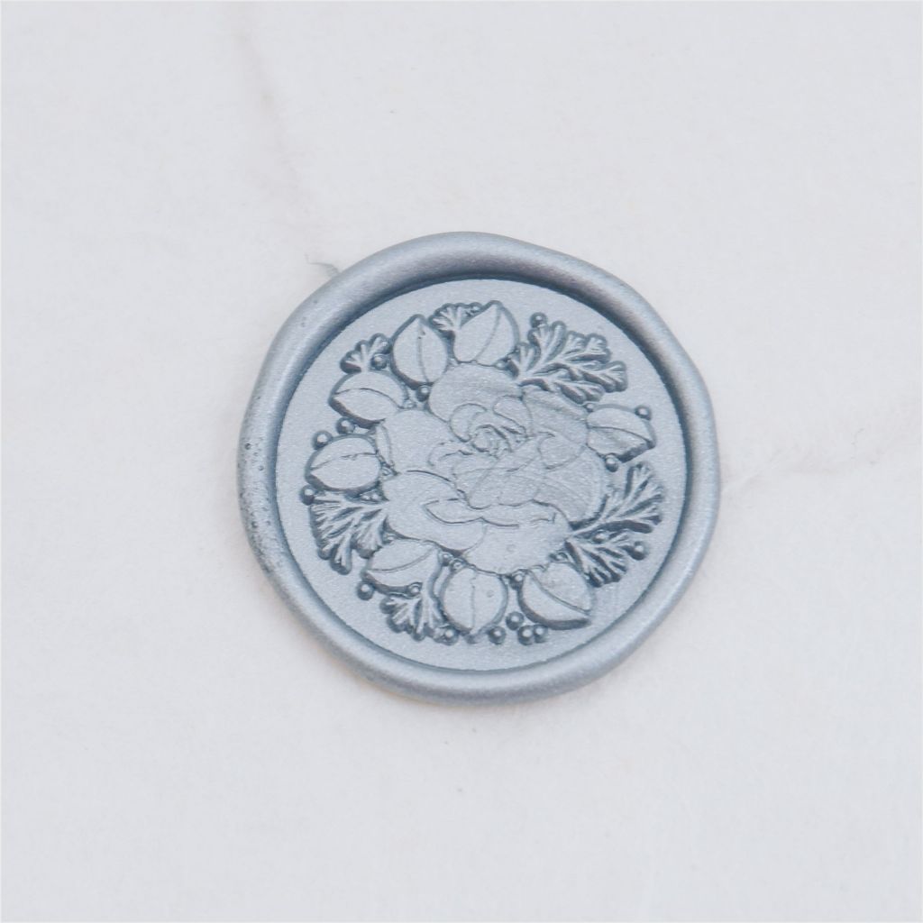 

2D Rose Wax Seal Coin Wax Coin Sticker Vintage Lilin segel undangan vintage siap pakai