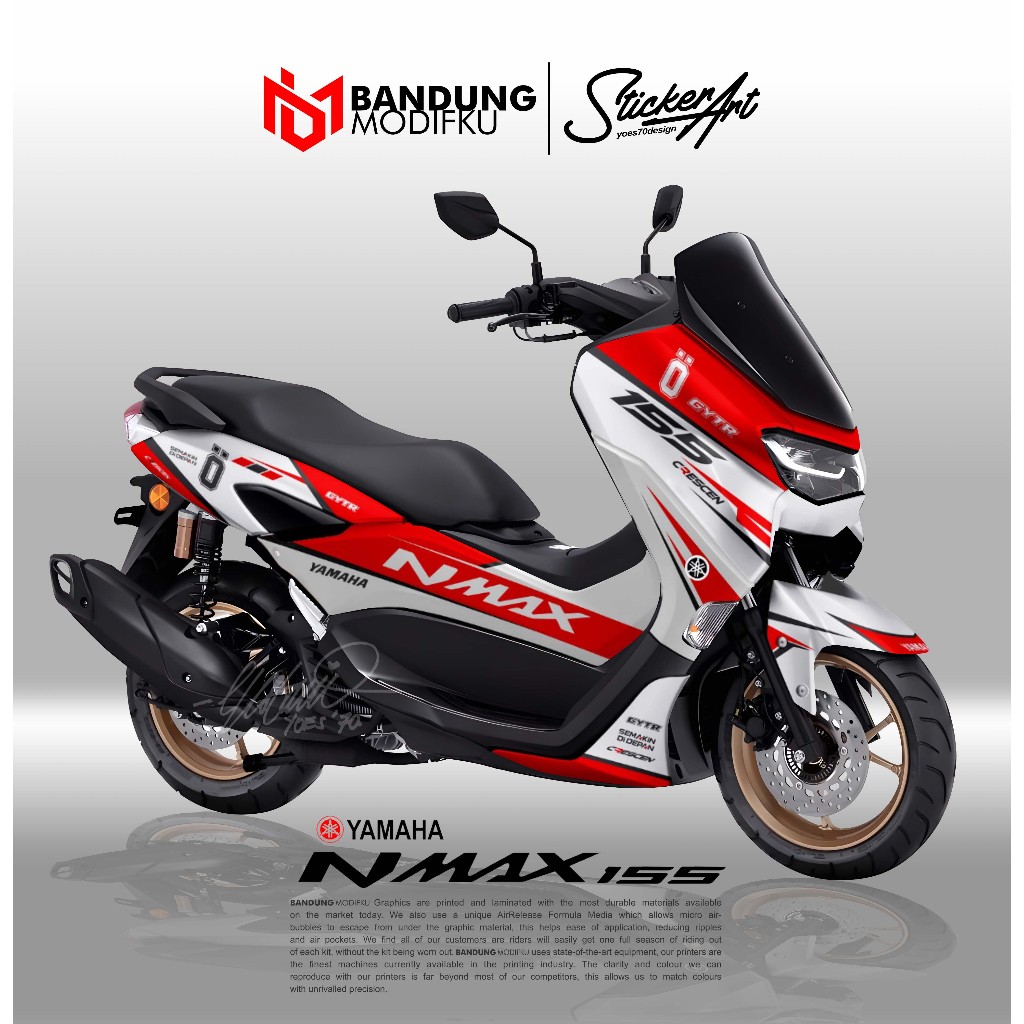 STICKER MOTOR NMAX NEW - MOTIF I - DECAL NMAX 2020 2021 2022 NEW - STIKER FULL BLOK NMAX 2020 2021 2