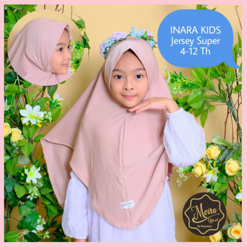 JILBAB  ANAK MALAY DAGU JERSEY ORIGINAL MOIRA