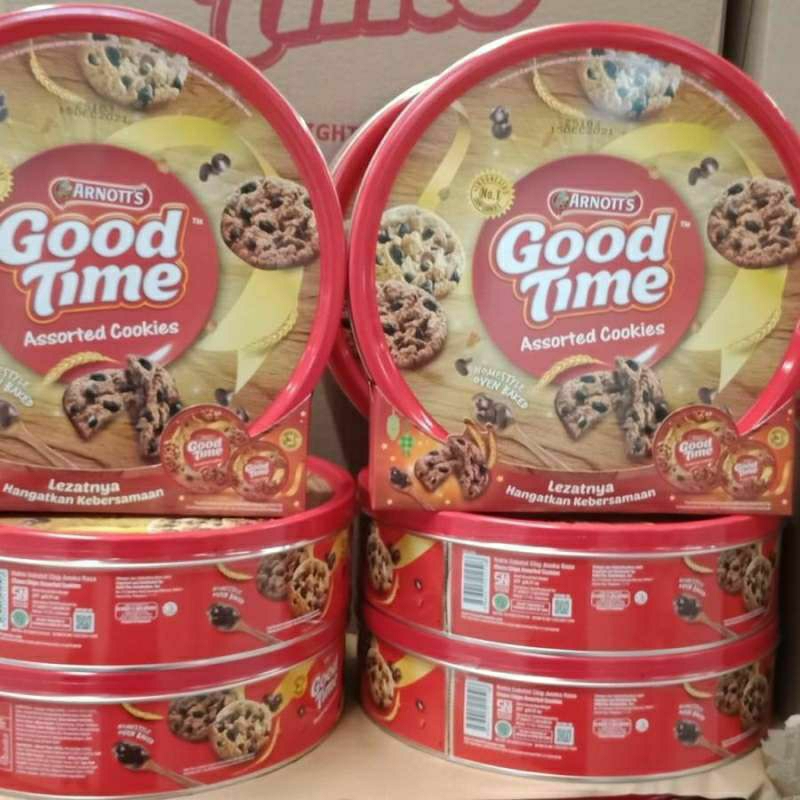 

Good Time Cookies Assorted kaleng besar 277 gr