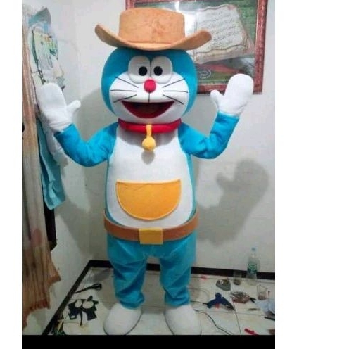 kostum badut Doraemon