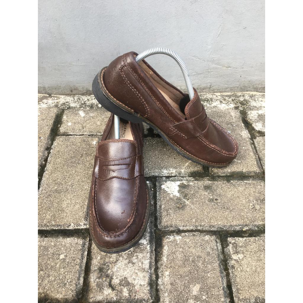 Sepatu Second Original Kulit Sperry Top Siders