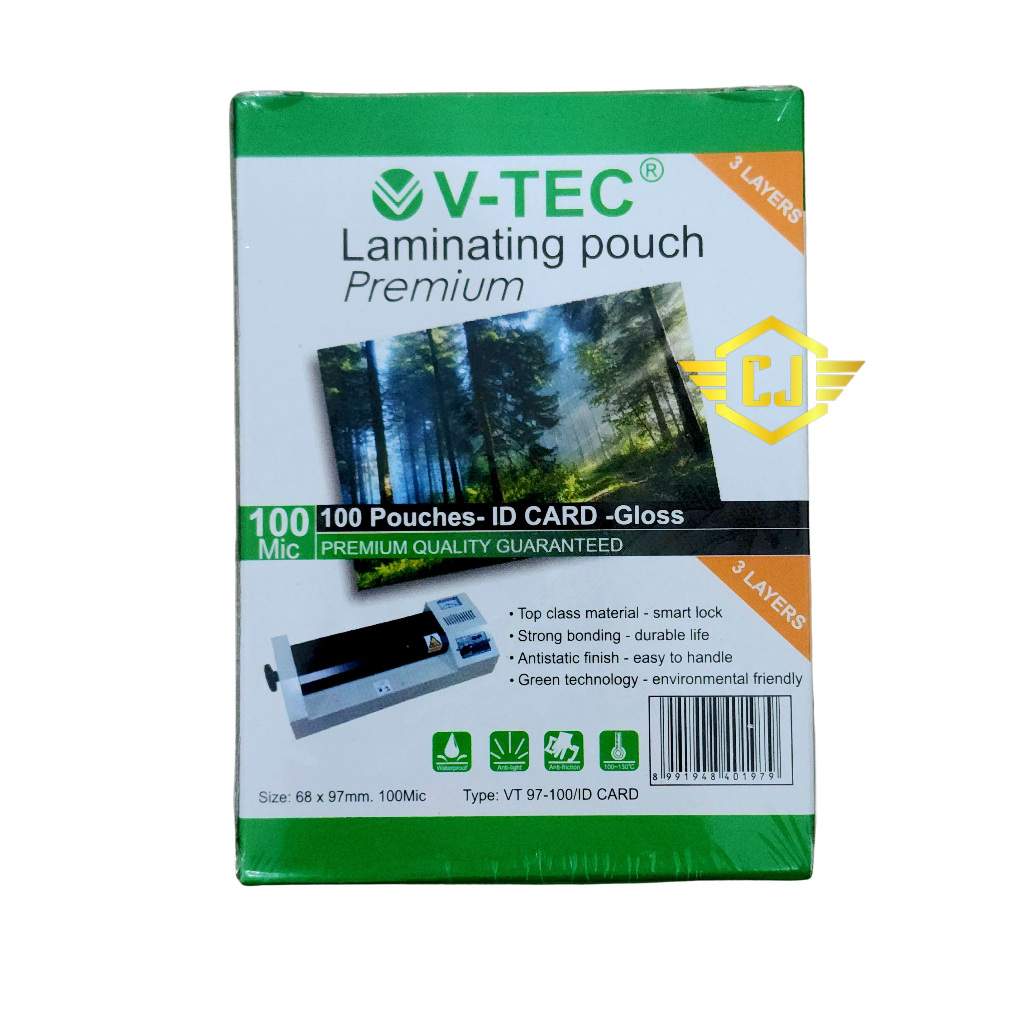 

Plastik Laminating V-TEC Pouch Film VTEC ID Card KTP 100mic 100's