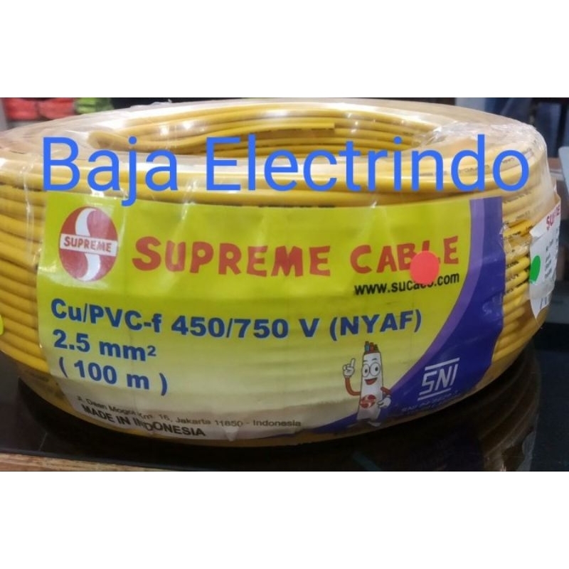 RB Kabel Serabut NYAF 2,5mm SUPREME @100m NYAF 1 x 2,5 1 x 2.5 mm NYAF 2.5mm