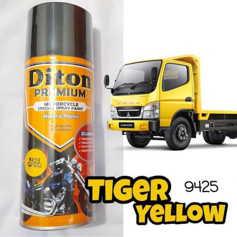 Pilok Kuning Fuso Tiger Yellow 9425 Diton Premium Cat Semprot Kuning Canter