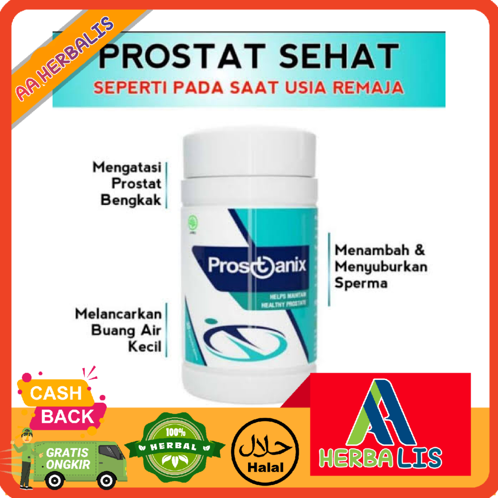 Prostanix Asli Original Obat Prostat Ampuh Herbal Alami Tanpa Efek Samping Resmi BPOM PROSTANIX PEMB