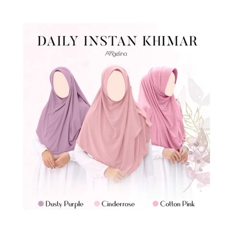 Daily instan khimar atelier angelina NEW dan PL