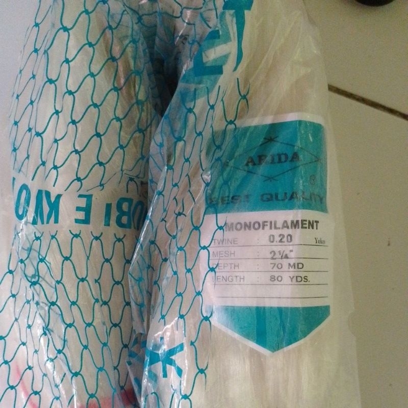 JARING IKAN ARIDA 2¼ INCH 0.20 70MD/80YDS YOKO JARING ARIDA jaring ikan