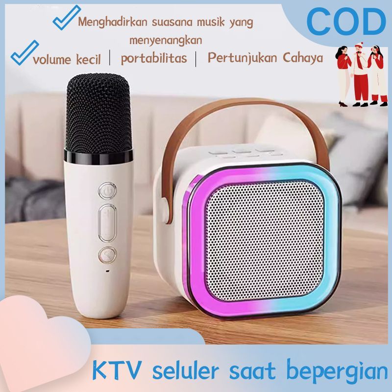 Speaker Bluetooth,ktv rumah,mikrofon nirkabel,perangkat audio ktv rumah, Speaker Portabel