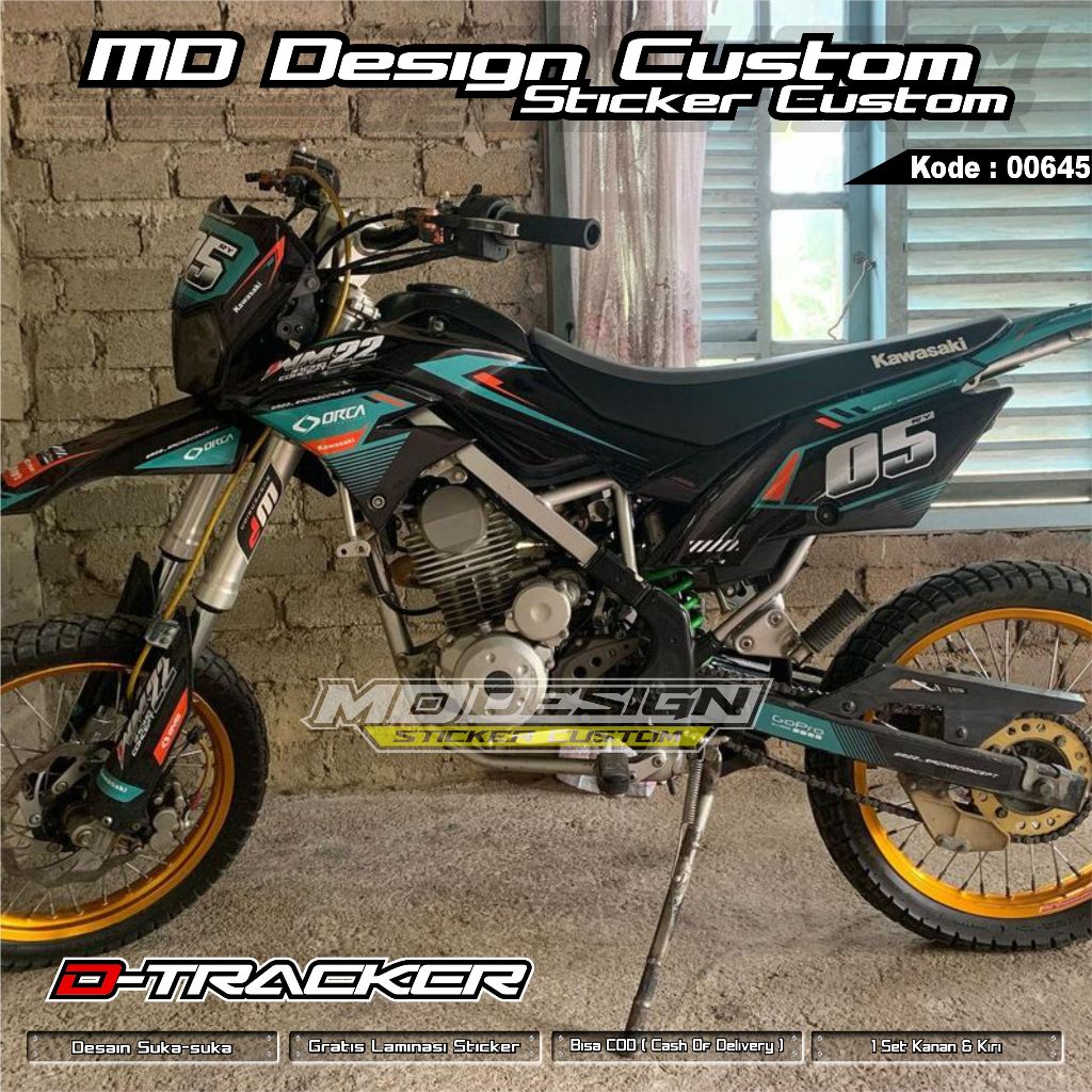 0645 Sticker DecalKLX BF 150 Supermoto Full Body ( COD ) - Bebas Request Desain - Stiker Variasi KLX