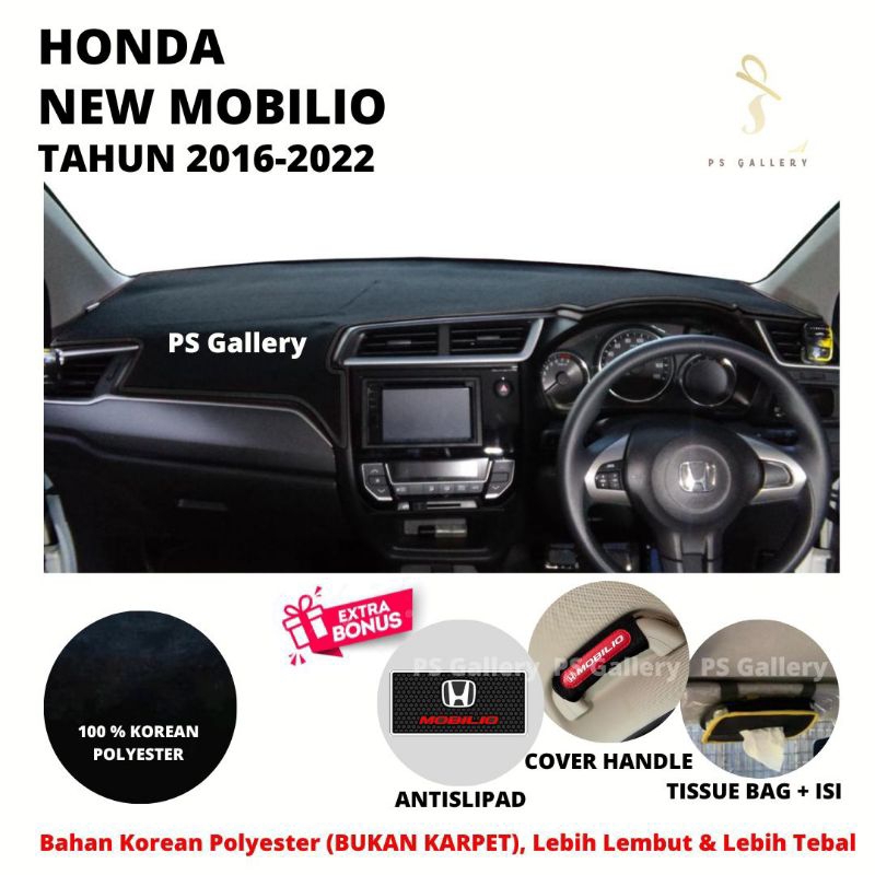 Alas Dasbor Mobil NEW MOBILIO Tahun 2016-2022 Aksesoris Cover Dashboard Premium