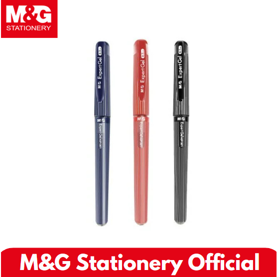 

M&G Stick Expert Gel Pen 0.7 mm Warna Black Blue Red Hitam Biru Merah #AGP13671