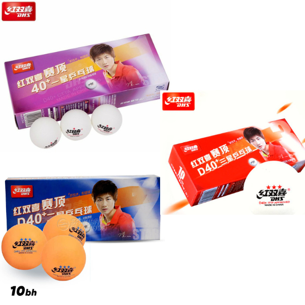 BOLA PINGPONG DHS BINTANG 1 2 3 Bi Color 40+