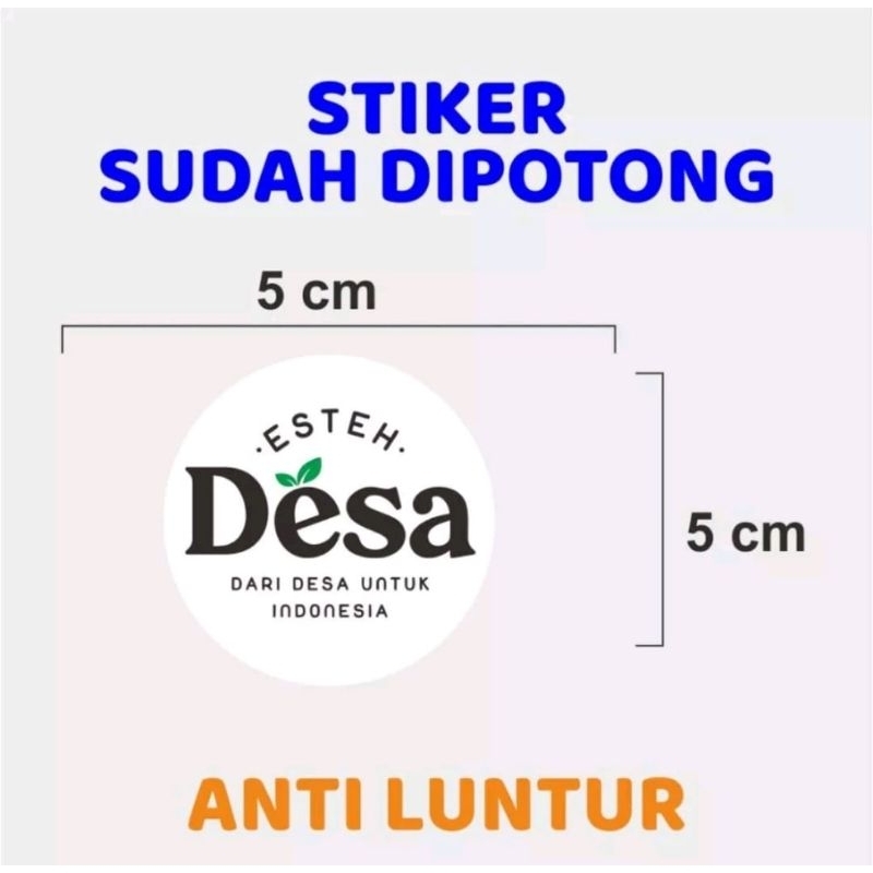 

stiker es teh desa 50 pcs