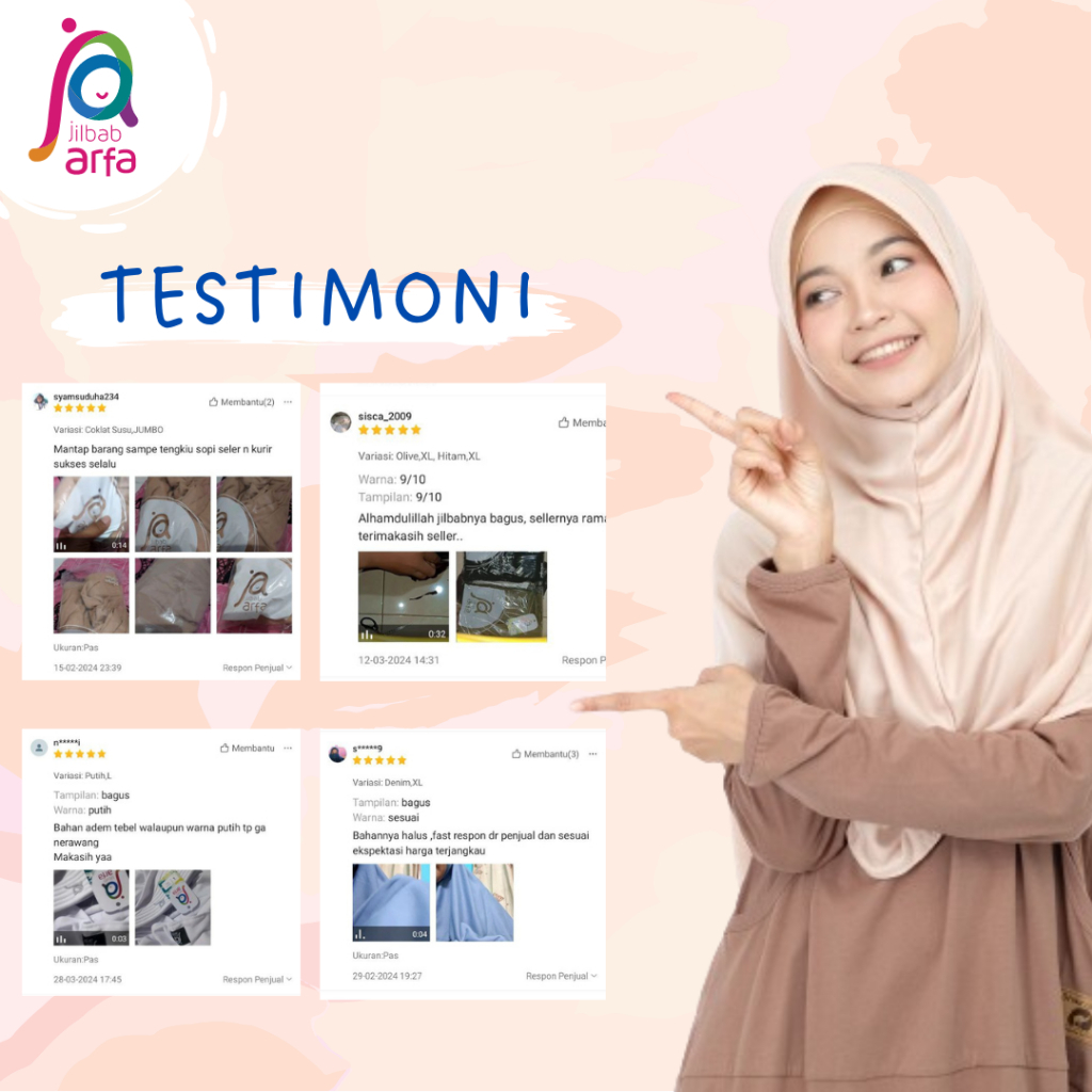 JILBAB AFRA AMIRA Bergo Arfa Instan Remaja Pet Antem Tebal Bahan Kaos Kekinian