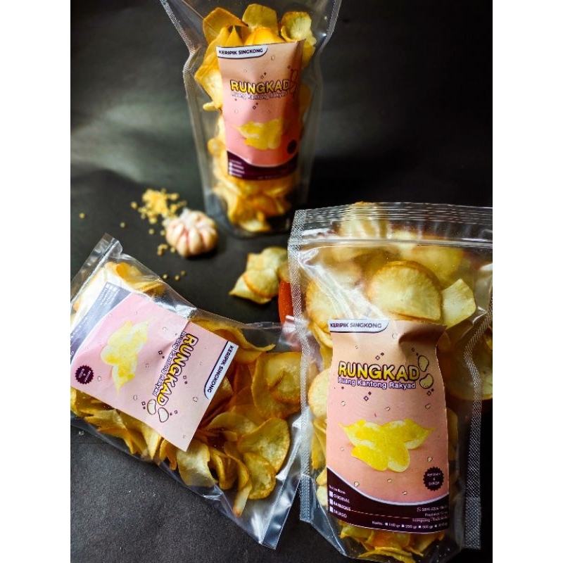 

Keripik singkong asin original 250gr cemilan makanan ringan