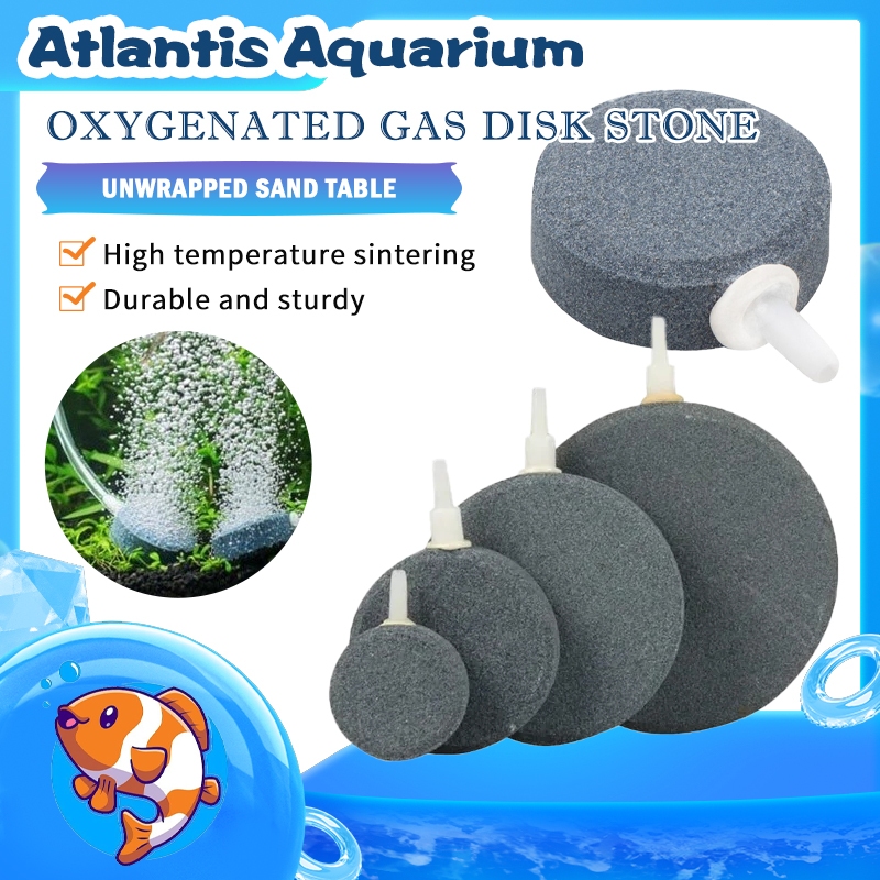 Air Stone Batu Aerasi Aerator Bulat Pipih Batu Aerasi Batu Aerator Bulat Batu Gelembung oksigen aqua