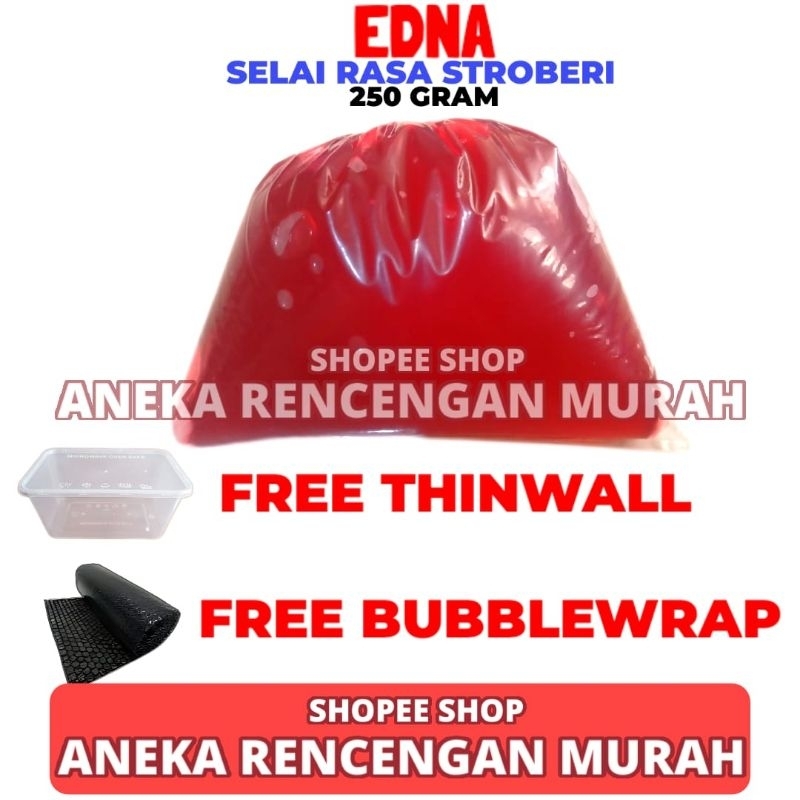 

Selai Stroberi Edna 250 Gram Repack