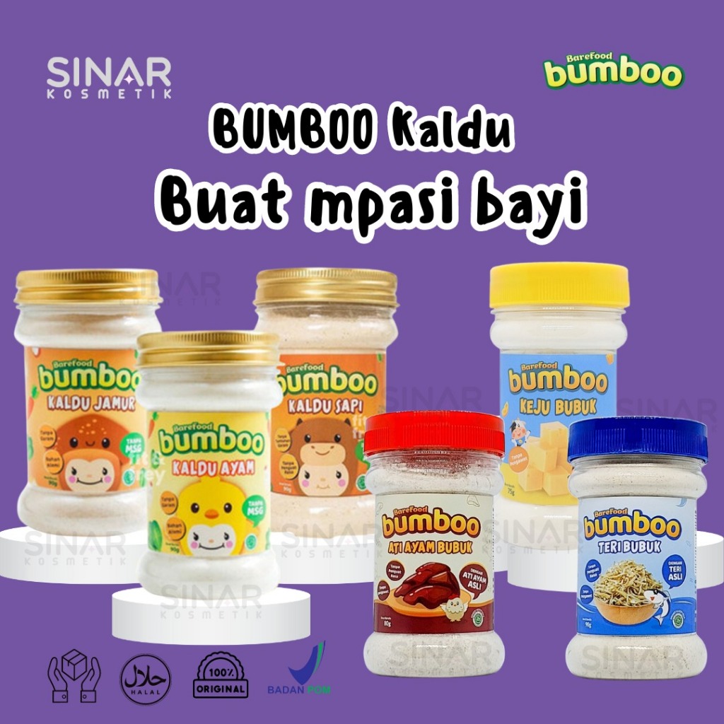 

Bumboo Kaldu Asli - Kaldu Anak MPASI - No MSG - Tanpa Gula & Garam - Bahan Alami - Tambahan Sayur Asli | Kaldu Ayam - Sapi - Jamur - Keju Bubuk - Ati Ayam - Teri Bubuk | Bumbu Perasa Makanan untuk Balita