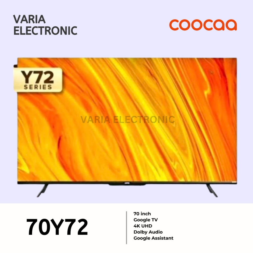 LED TV COOCAA 70 Inch 70Y72 4K UHD Google TV