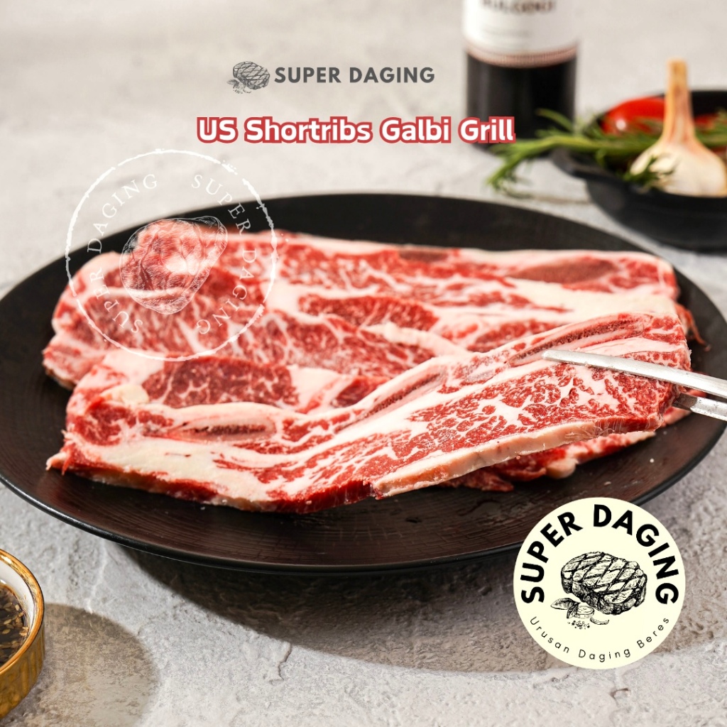 

Premium US Galbi Shortribs Grill 500g - Super Daging Pekanbaru