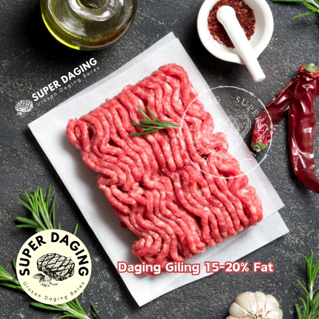 Daging Sapi Giling | Minced Beef 15-20% Fat 1kg - Super Daging Pekanbaru