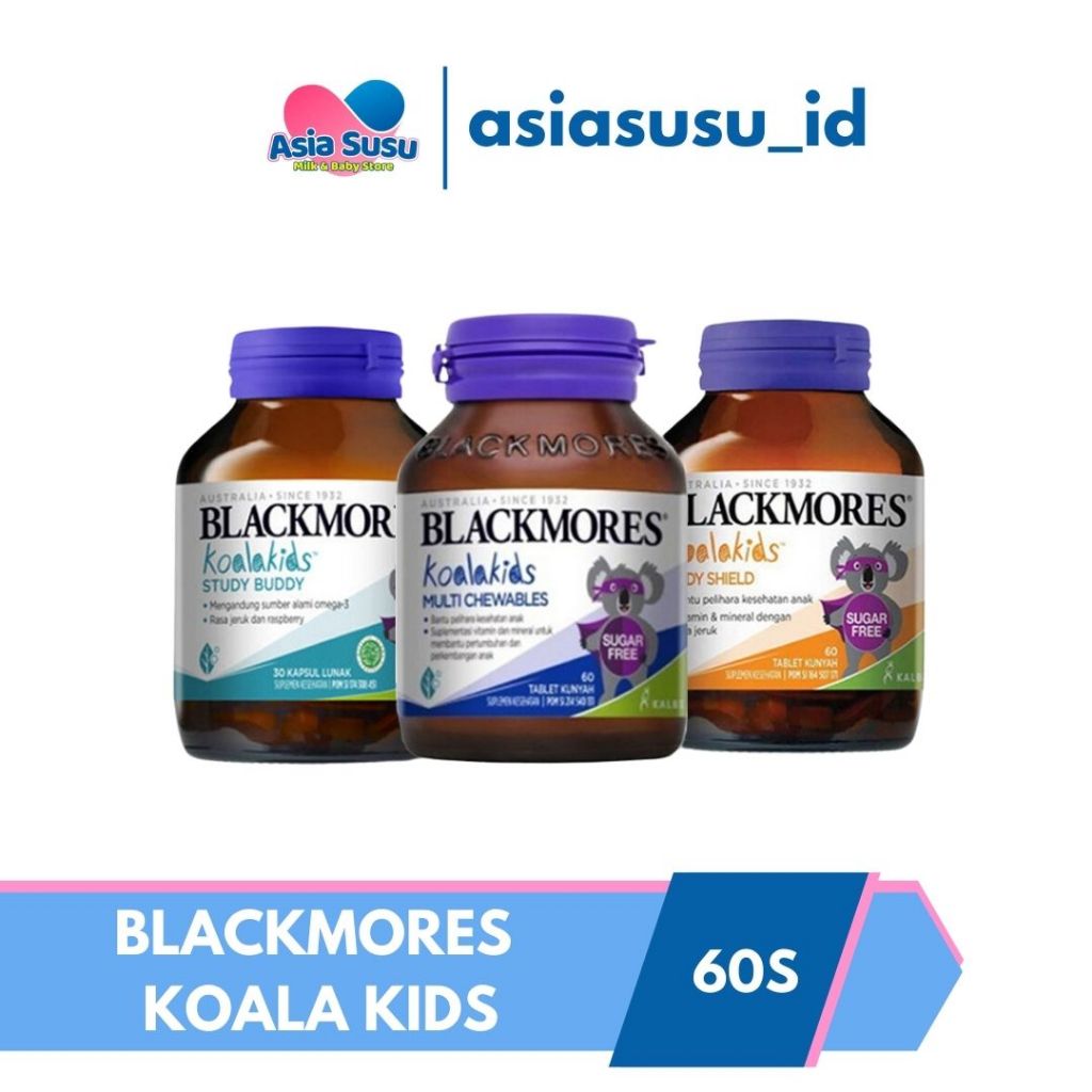 BLACKMORES KIDS BODY SHIELD / MULTICHEWABLES 60 CAPS - MINYAK IKAN ANAK DAYA TAHAN TUBUH