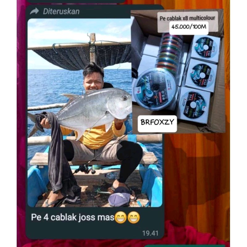 PE X8 CABLAK SUPER PLY 100 METER BISA SAMPAI 1000 METER