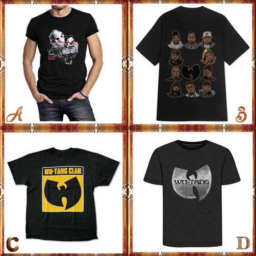 Kaos Vintage Rap Hip Hop Rapper Music Wutang Clan Tshirt Bahan 100% Cotton