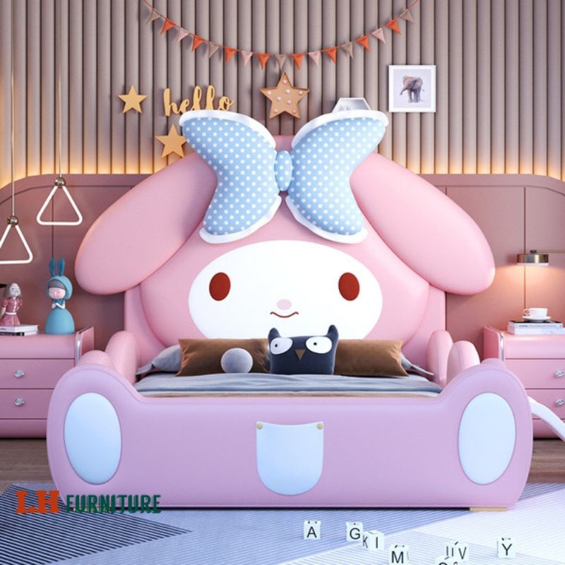 Tempat Tidur Anak Karakter / Tempat Tidur Empuk / Dipan Anak Hello Kitty / Bisa Riquesd Custom