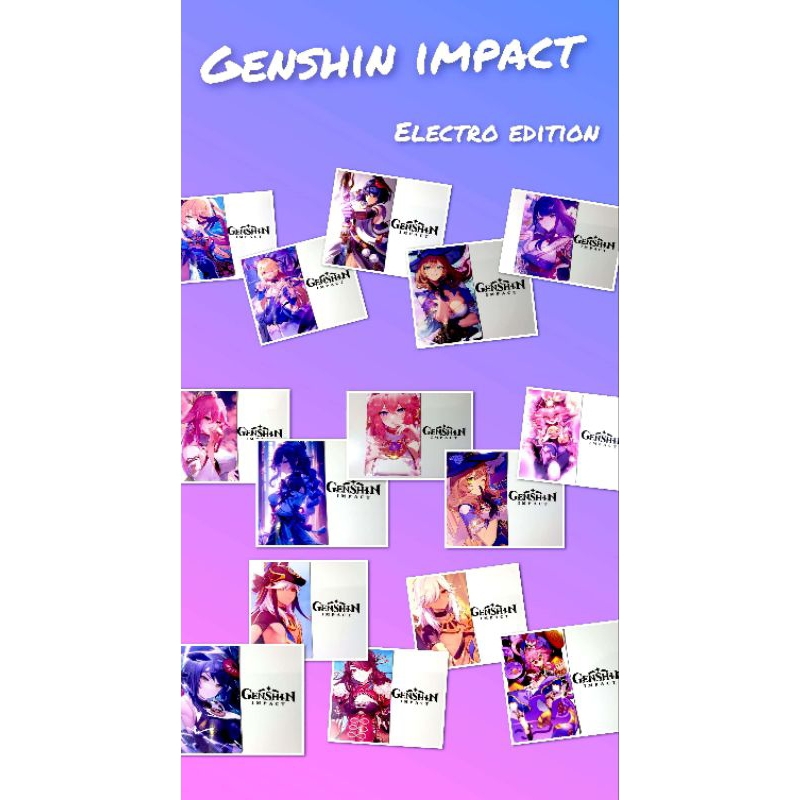 Photocard Genshin impact Electro