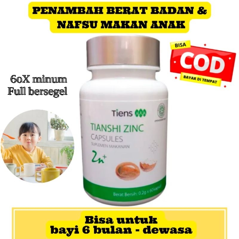 COD (Gratis Ongkir) Zinc Capsule Vitamin Penambah Nafsu Makan Anak bisa dikonsumsi dari bayi 6 bulan