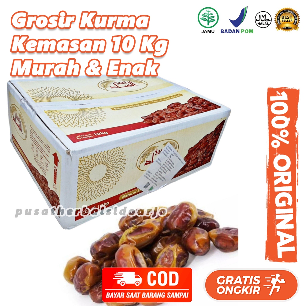 

Kurma Khalas Saad 10kg Import Stok Baru