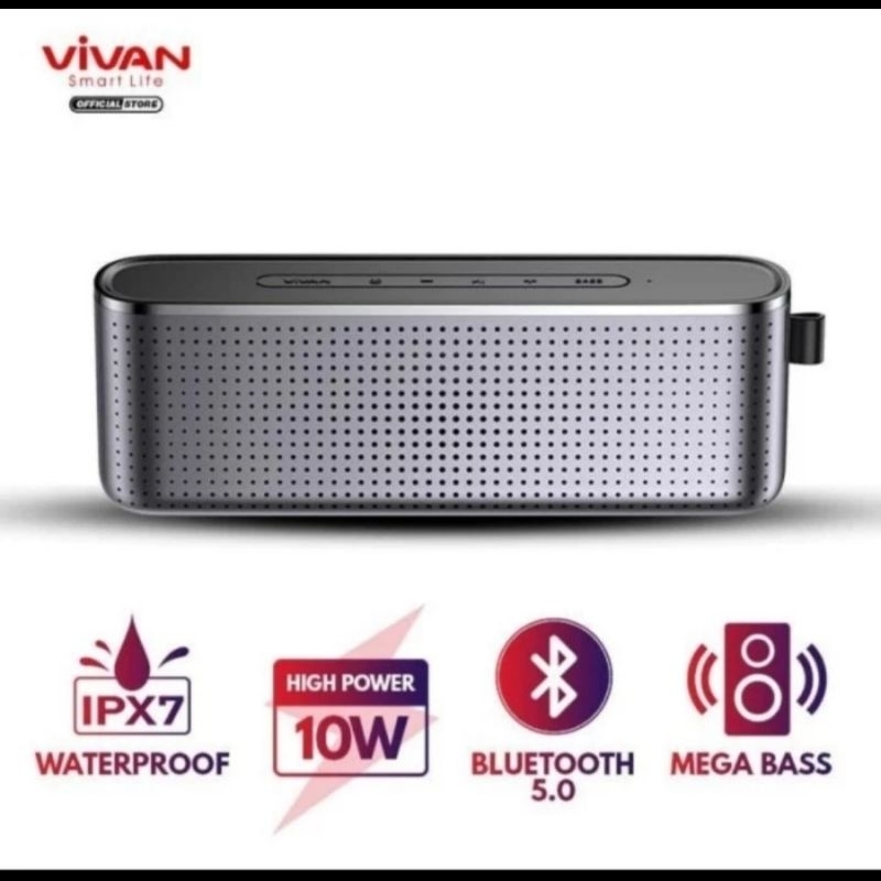 Speaker Bluetooth VIVAN VS10 Waterproof Ipx7
