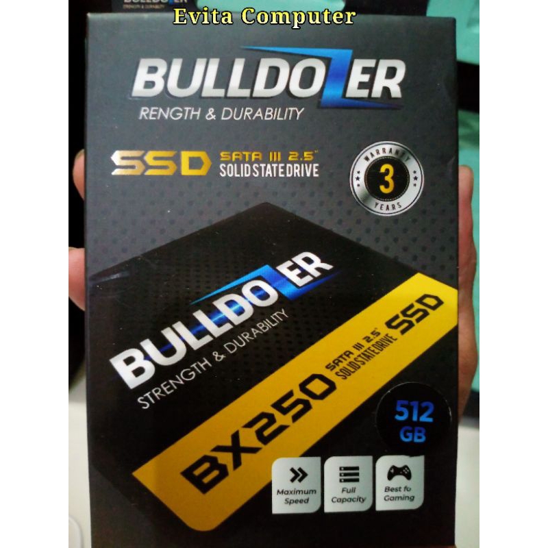 SSD 512GB Bulldozer Sata III BX250 Garansi 3 Tahun