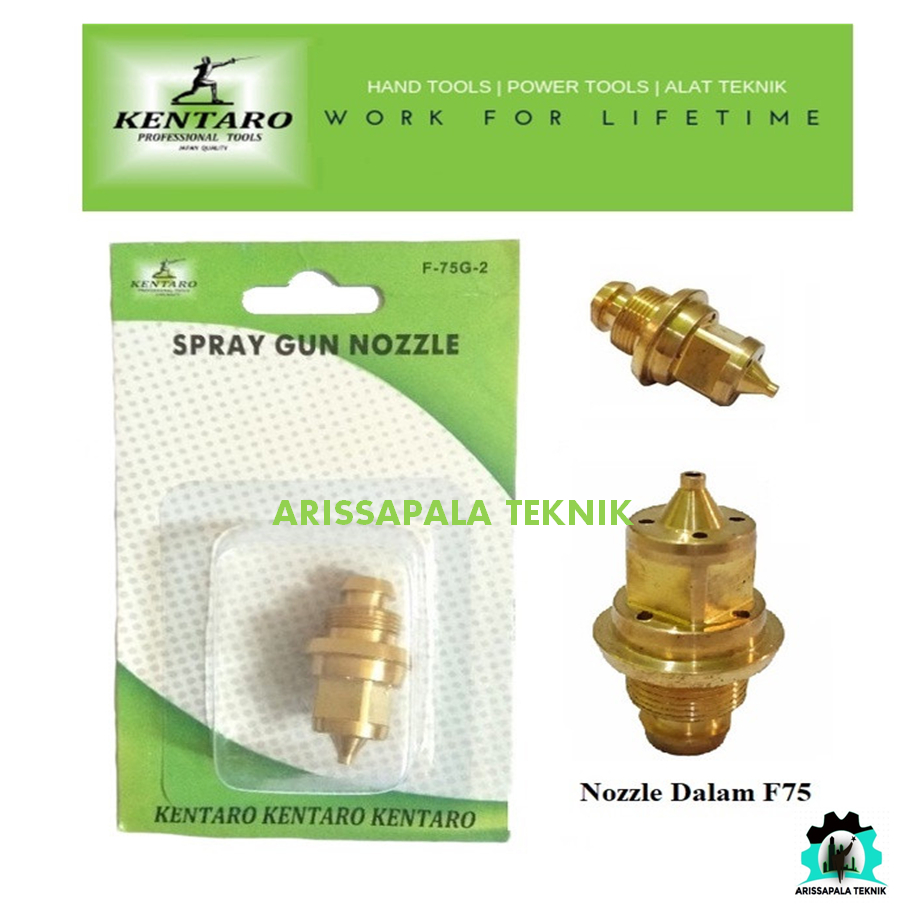 Nozzle dalam Spray gun F75 sparepart F75 Nozel Spuyer Spet f75 Universal