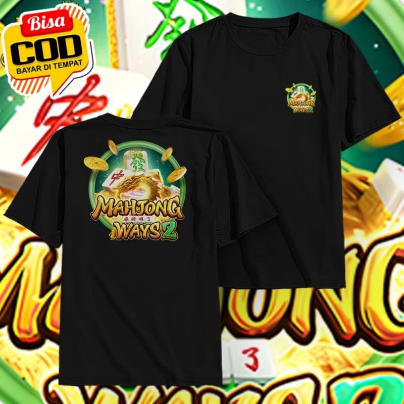 Kaos T-shirt Baju PG Shop Mahjong Ways Distro Atasan Pria Wanita Game Slot-Kaos Distro Kaos