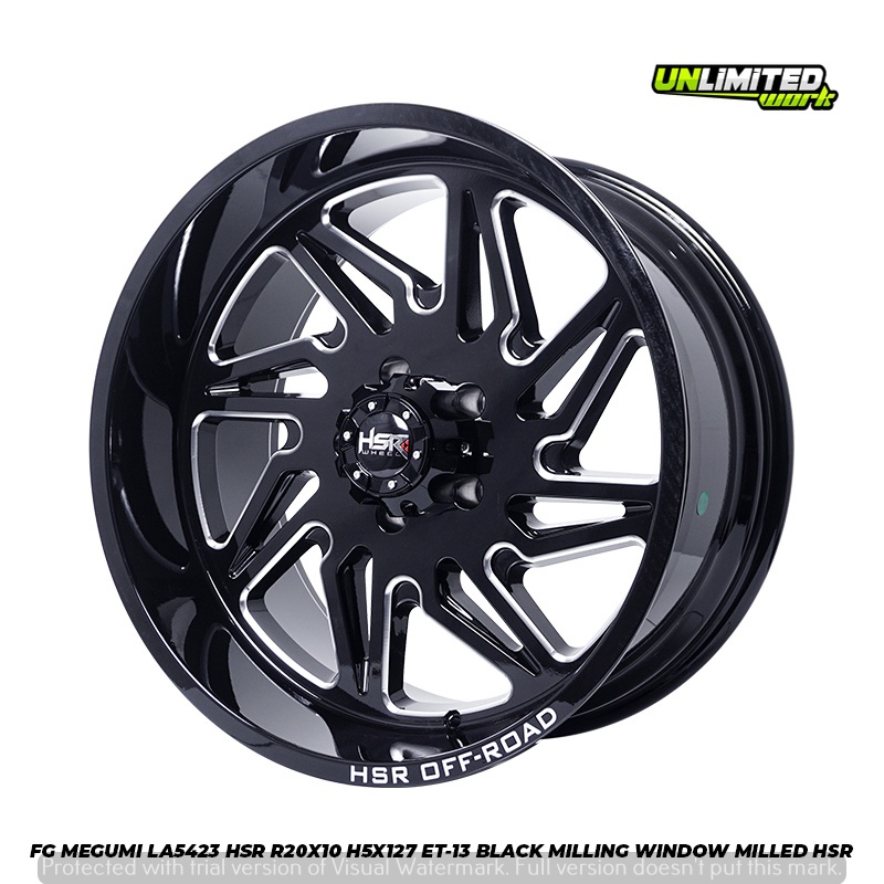 Velg Forged Original HSR Pcd 5X127 Lebar 10 inch Buat Rubicon Tipe FG MEGUMI R20