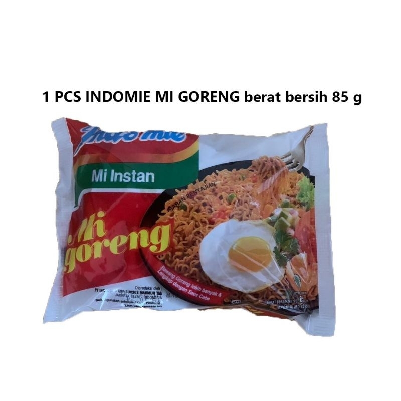 

1 PCS INDOMIE MI GORENG berat bersih 85 g