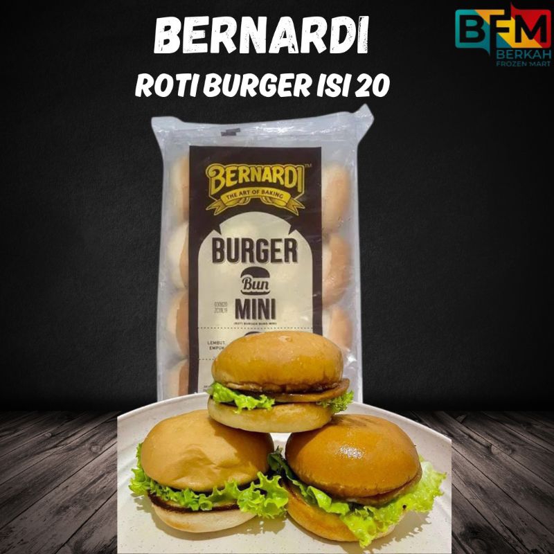 

Bernardi burger Wijen Isi 6/Bernardi Burger Hitam/Bernardi Roti burger Isi 20/Bernardi Roti plain Rolls