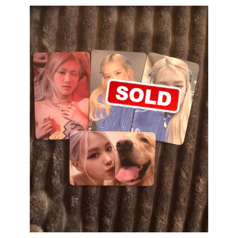 OFFICIAL PHOTOCARD ROSE BLACKPINK THE ALBUM SOLO -R-