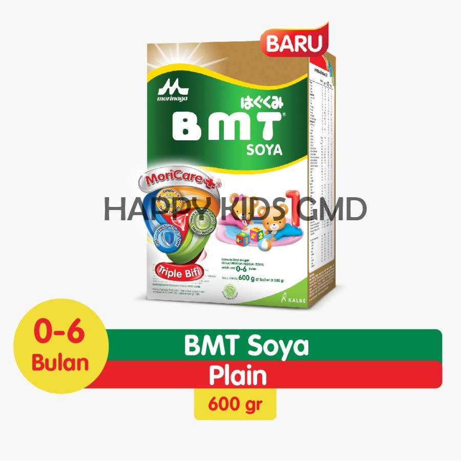 

Susu Morinaga BMT Soya 600gr 0-6 Bulan Susu Pertumbuhan