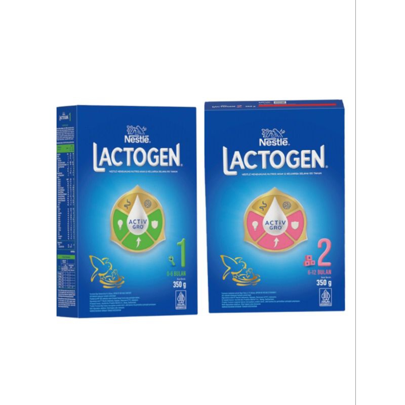 Lactogen / Lactogen 1 usia 0-6 bulan / Lactogen 2 usia 6-12 bulan 180/350g