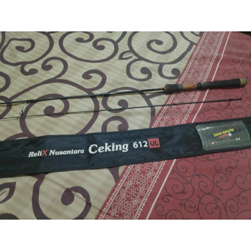 joran spinning relix nusantara ceking 612 ul 2-4 lbs