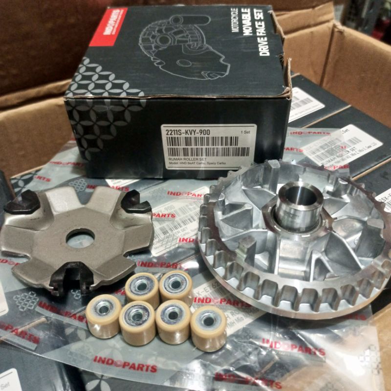 RUMAH ROLLER SET HONDA KVY BEAT OLD KARBU SPACY KARBU ORIGINAL INDOPARTS